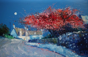 Spring blossoms at Salen Isle of Mull 40x60